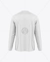 Raglan Long Sleeve Jersey Mockup - Back View
