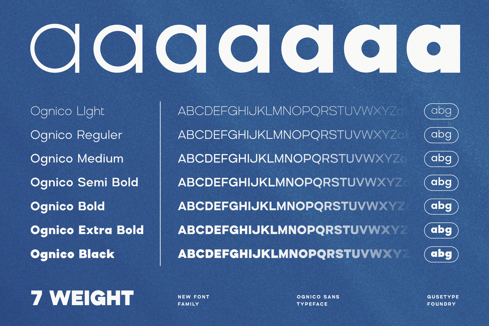 Ognico - Display Sans-Serif Font