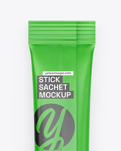 Matte Stick Sachet Mockup