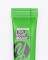 Matte Stick Sachet Mockup