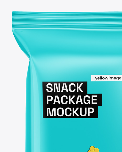 Glossy Snack Package Mockup
