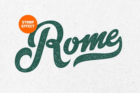 Inked Stamping Text & Logo Effect - Text effect photoshop