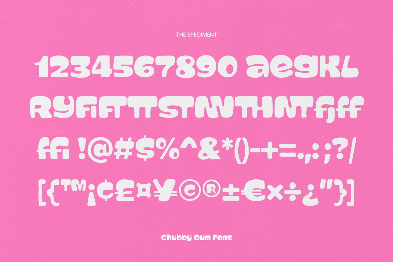 Chubby Gum - A Playful Chunky Display Font