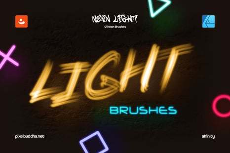 Neon Light Affinity Brushes - Neon lights