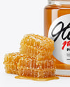 Glass Jar with Eucalyptus Honey Mockup