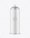 Matte Spray Paint Can Mockup