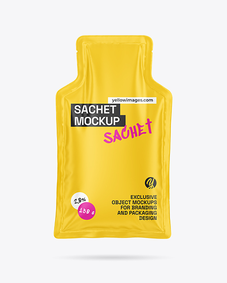Matte Sachet Mockup - Packaging mockups