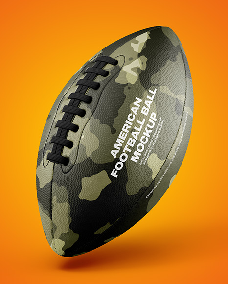 American Football Ball Mockup