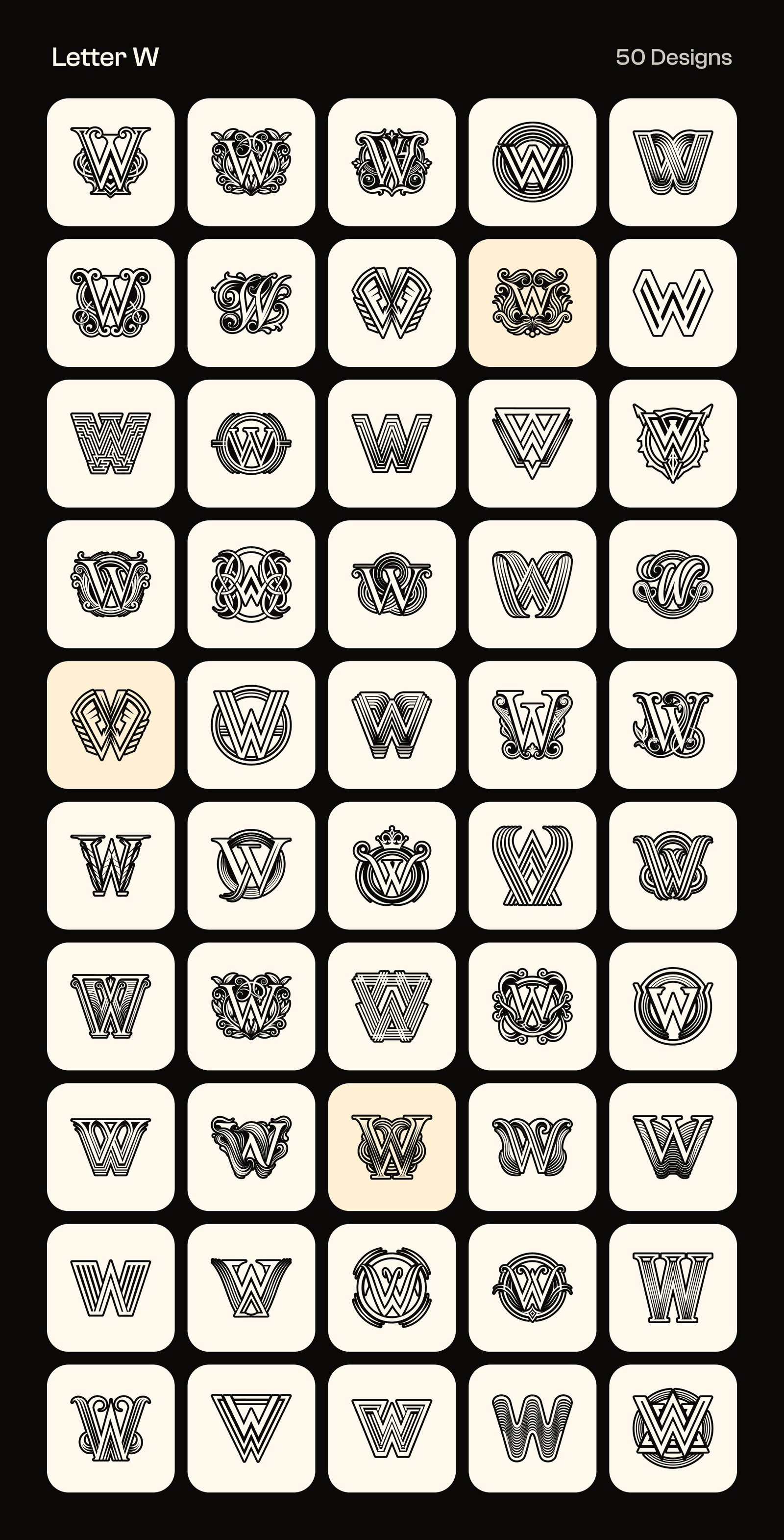 Alphabet Letters Logo Bundle