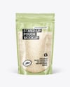 Clear Stand-Up Pouch w/ Rice Mockup