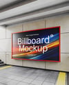 Billboard in the Underground Passage Mockup