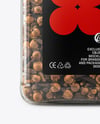 Square Plastic Jar with Whole Cloves Mockup