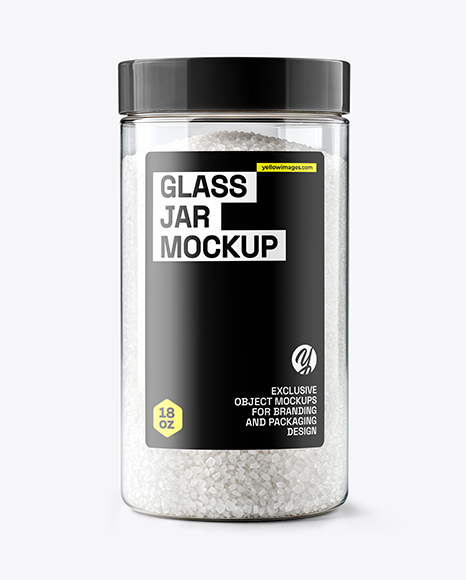 Plastic Jar with Coarse Sea Salt Mockup - Free+Plastic+Jar+Mockup+|+Mockuptree