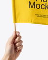 Flag in a Hand Mockup