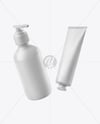 Pump Bottle with Tube Mockup