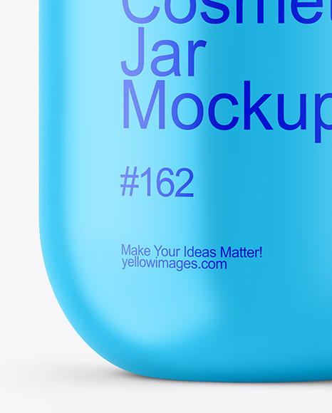 Matte Cosmetic Jar Mockup