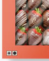 Box with Chocolate Covered Strawberry Mockup