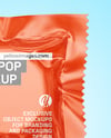 Glossy Lollipop Sachet Mockup