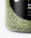 Plastic Jar with Dill Weed Spice Mockup