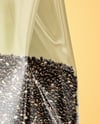 Transparent Package with Chia Seeds Mockup