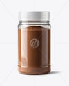 Plastic Jar with Ground Cloves Mockup