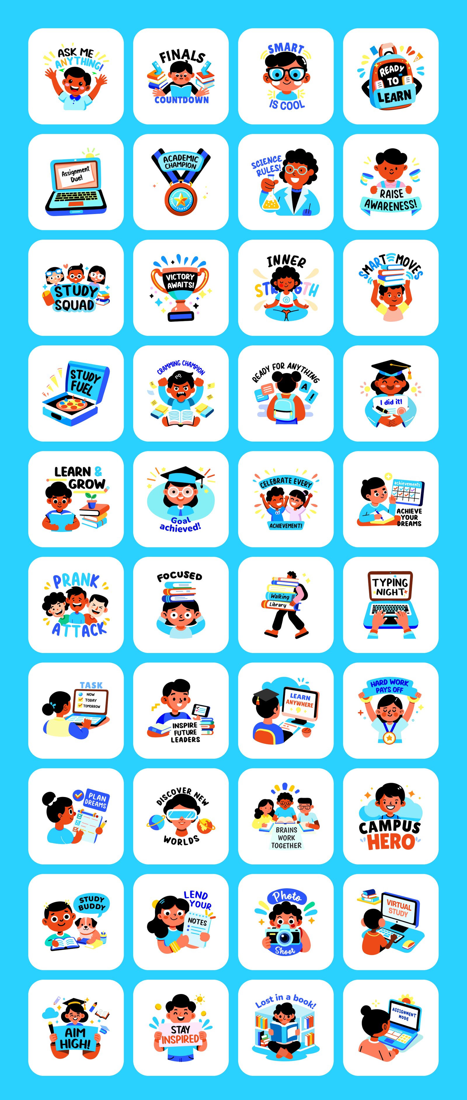 College and University Stickers