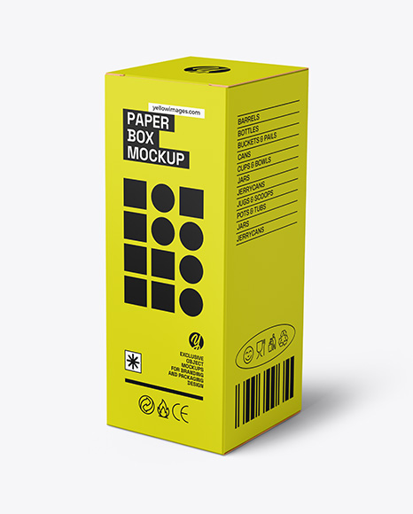 Paper Box Mockup