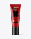 Glossy Cosmetic Tube with Box Mockup