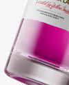 Tall Clear Glass Liquor Bottle Mockup