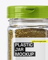 Plastic Jar with Za'atar Spice Mockup