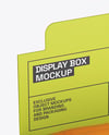 Box with Matte Trading Card Packs Mockup