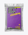Vacuum Flow-Pack with Hardcover Book Mockup