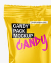 Glossy Candy Pack Mockup - Front view