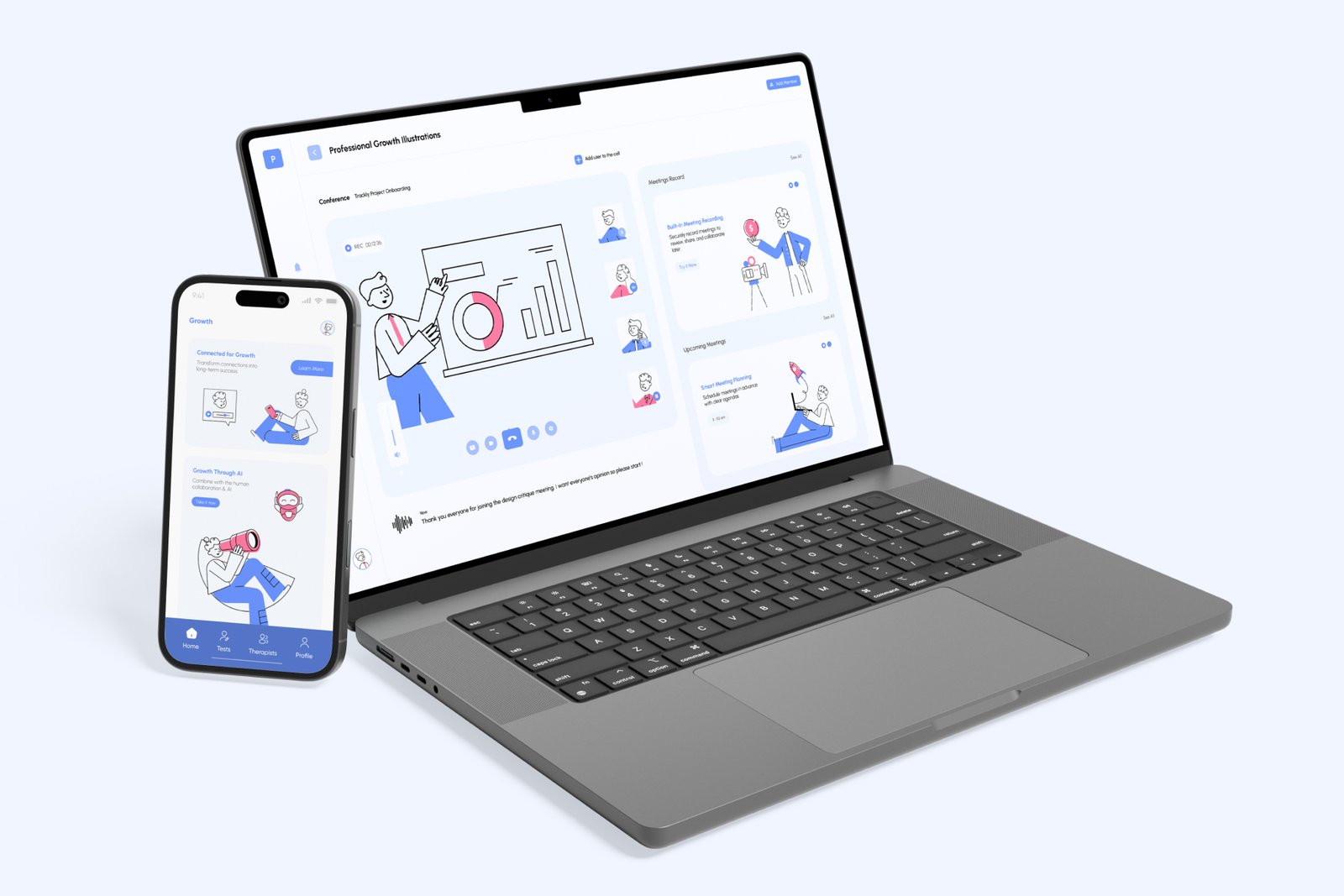 Professional Growth Illustration Set