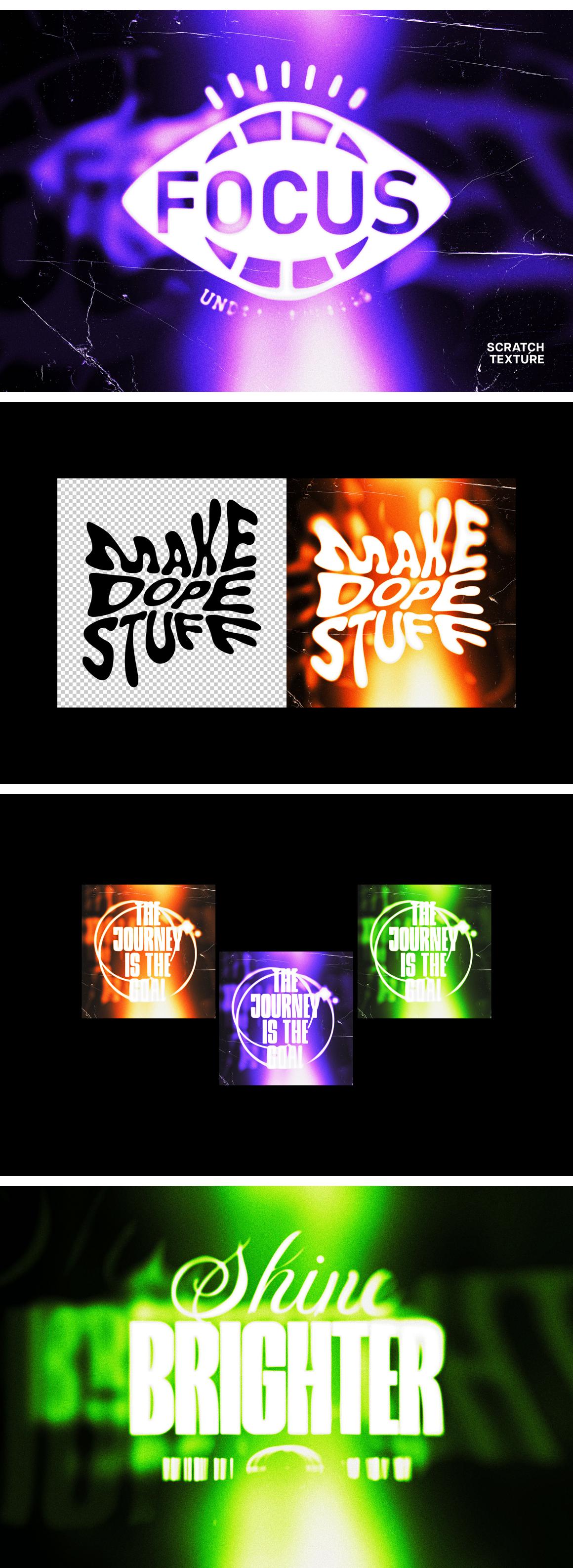 Acid Faded Text &amp; Logo Effect