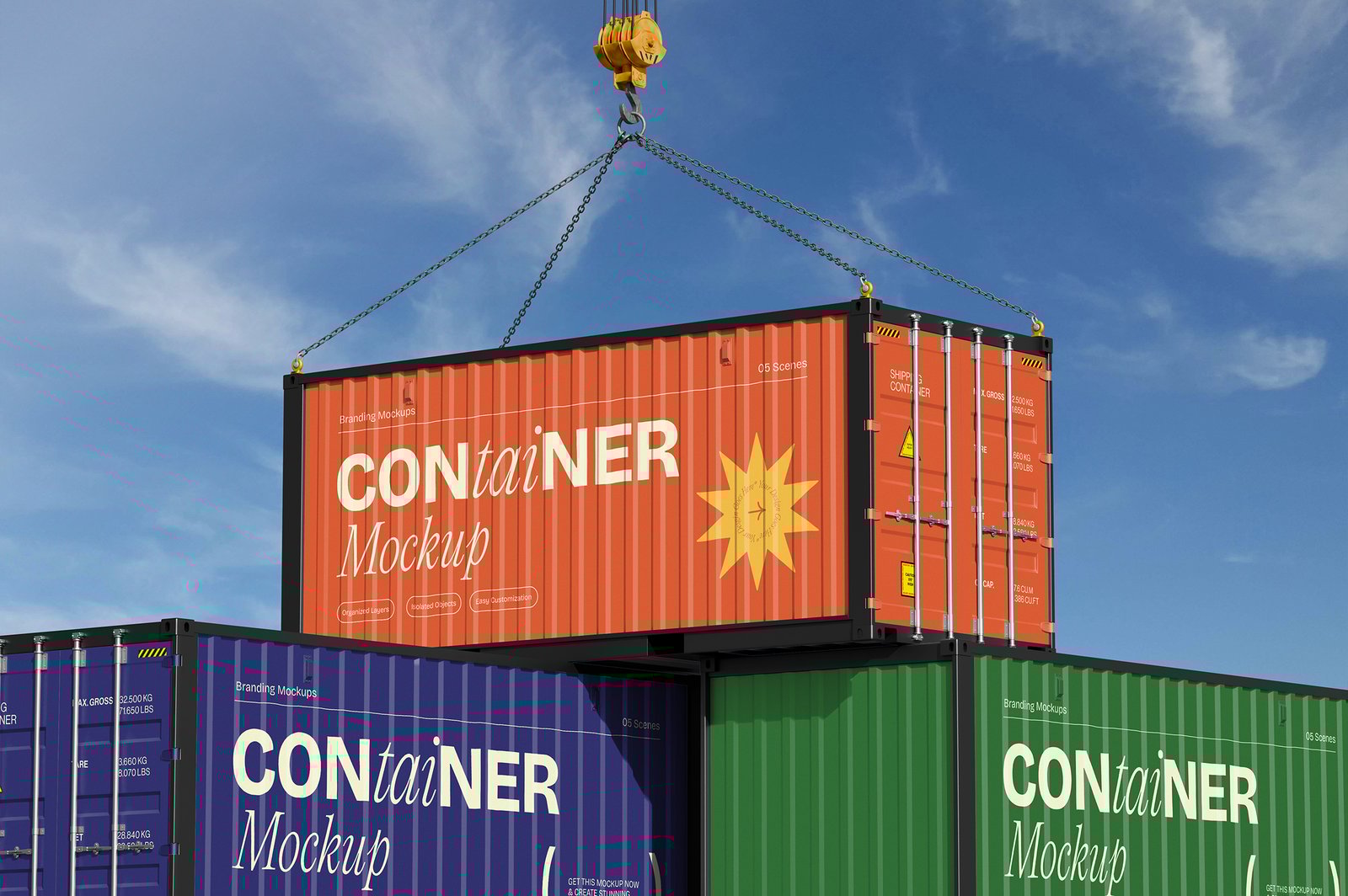 Shipping Container Mockup