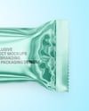 Glossy Metallic Snack Package Mockup