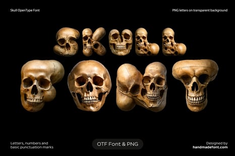 Skull Font - Gothic fonts