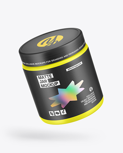 Matte Plastic Jar Mockup