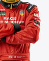 Man Wearing Racing Kit Mockup