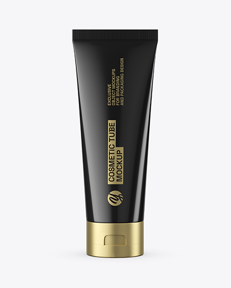Glossy Cosmetic Tube Mockup