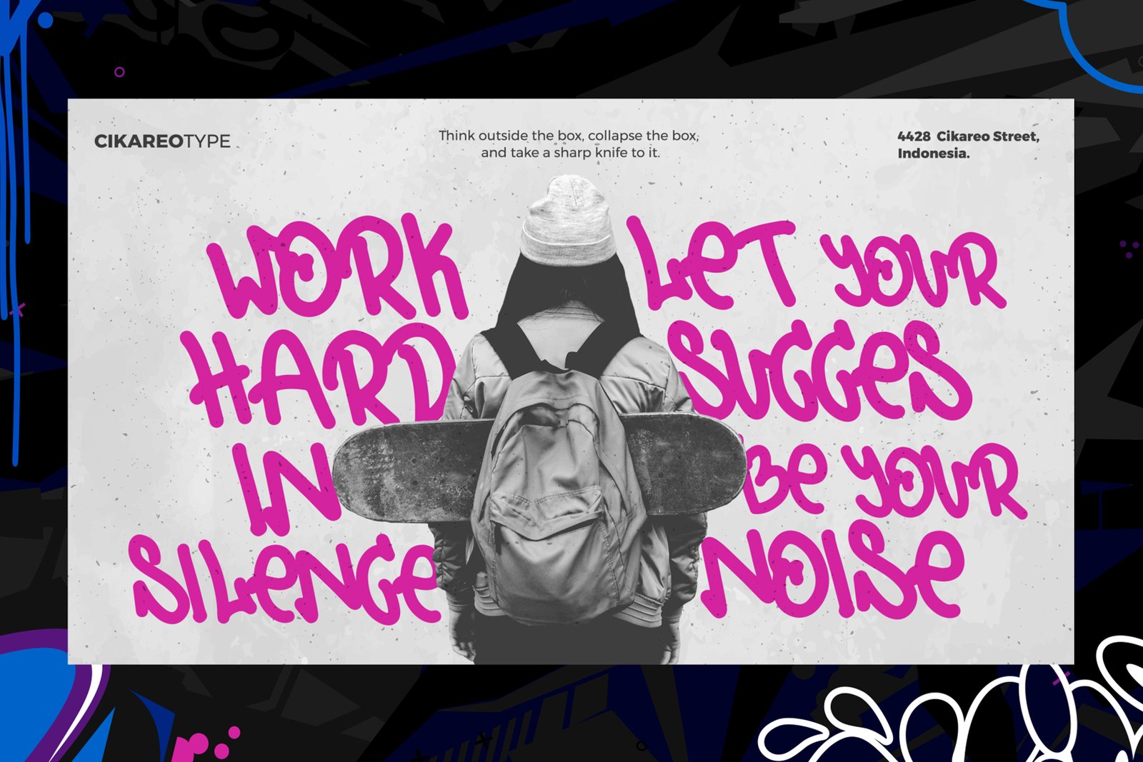 Urban Stroke - a Swashed Monoline Graffiti Font
