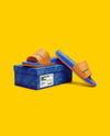 Slide Sandals with Box Mockup