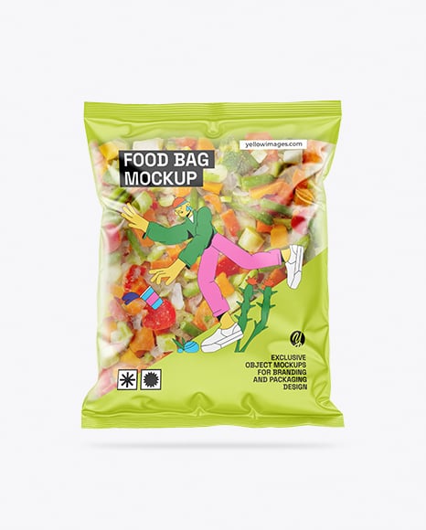 Frozen Vegetables Pack Mockup