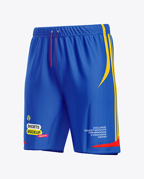 Shorts Mockup - Half Side View