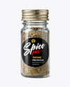 Glass Spice Jar with Thyme Mockup