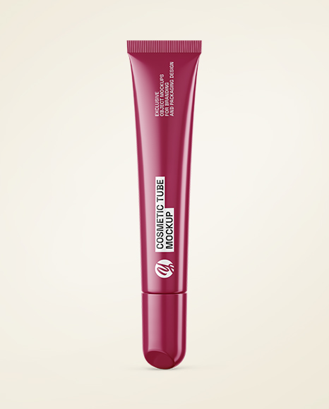 Glossy Cosmetic Tube Mockup