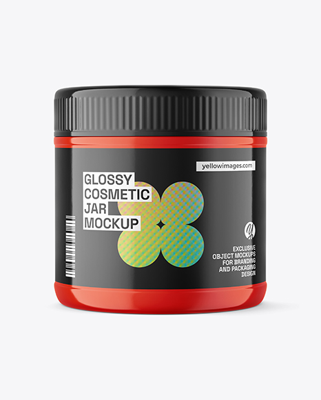 Glossy Cosmetic Jar Mockup - Object mockup