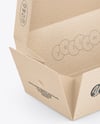 Kraft Paper Food Box Mockup
