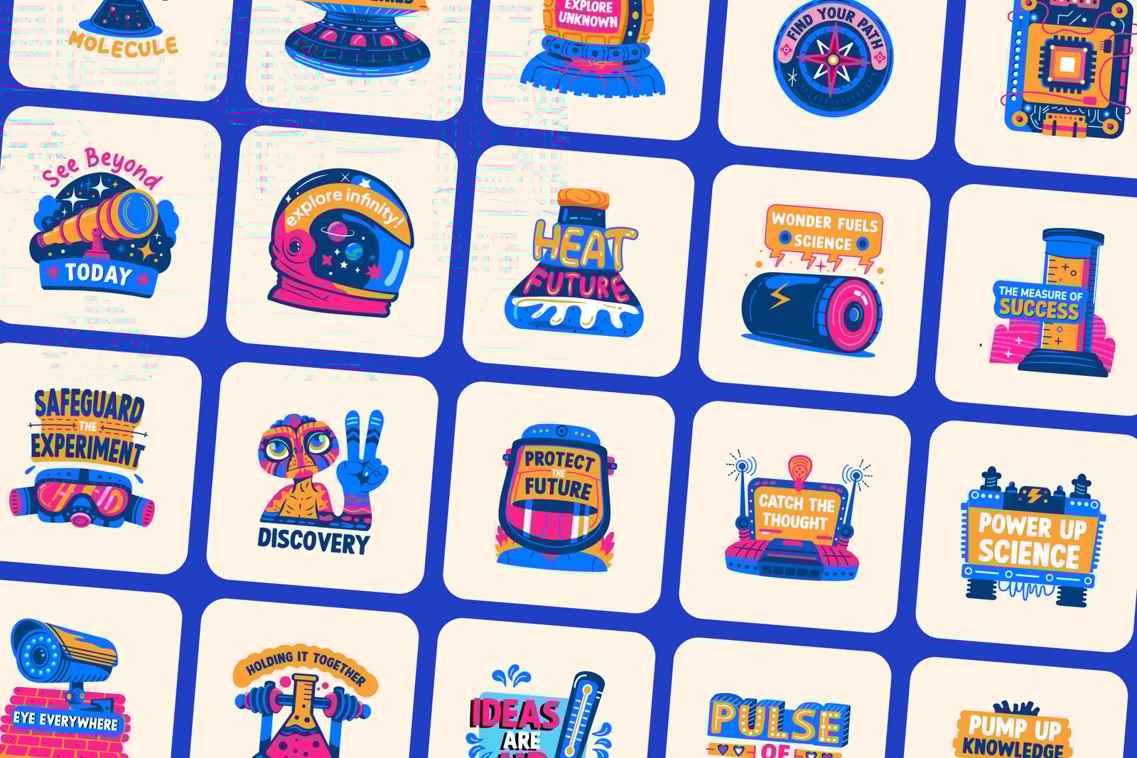 Science Stickers Set